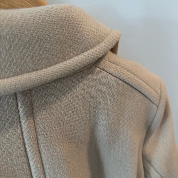 J.Crew Stadium Cloth Nelli Gori Majesty Wool Pea Coat_Women’s Beige - Picture 5 of 10